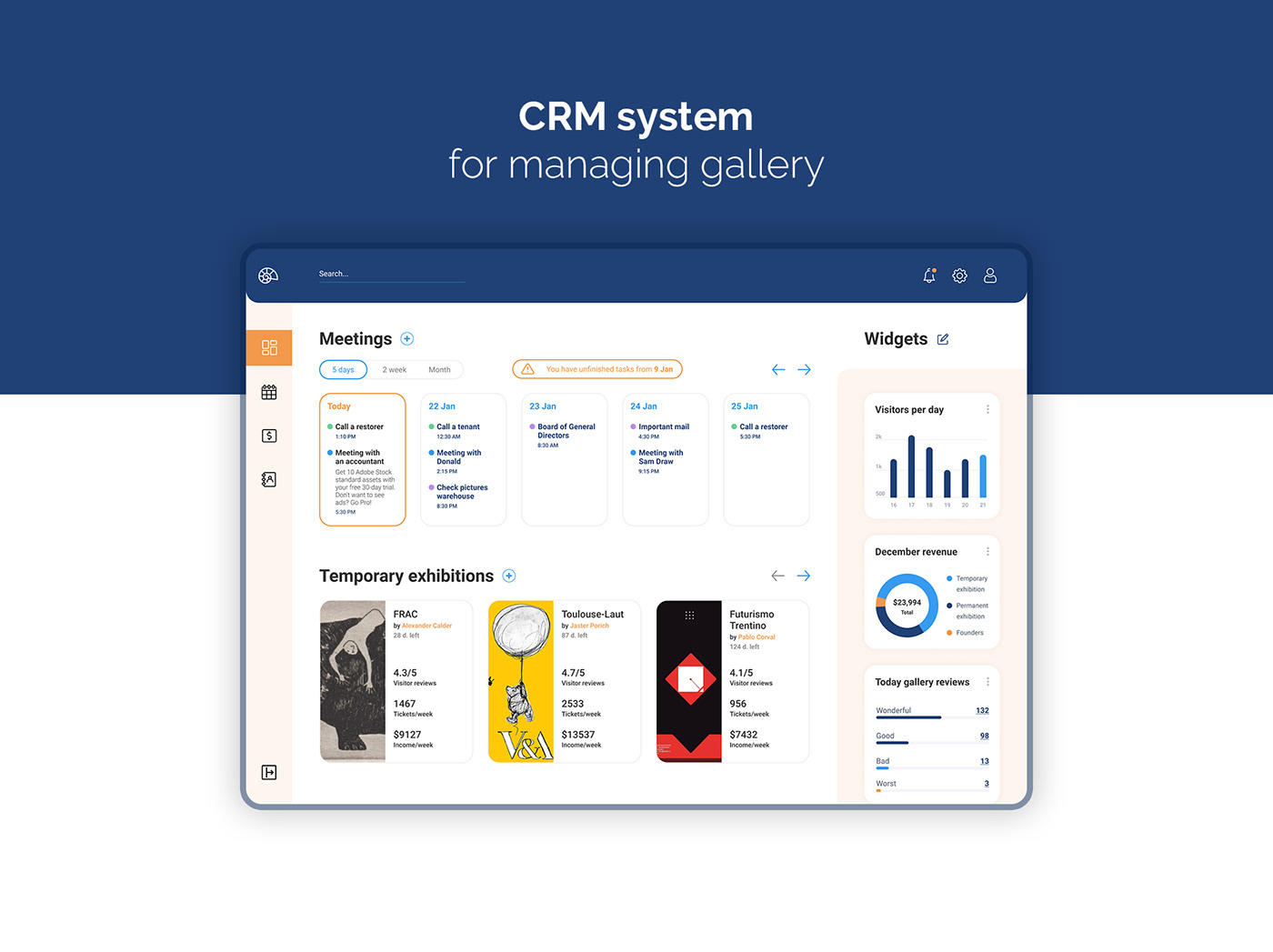 Cover image for CRM system for managing gallery