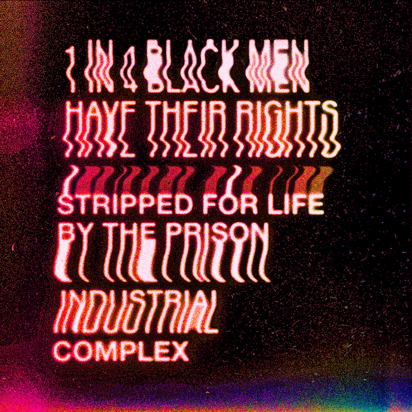 art Black Lives Matter BLM design Glitch nostalgic protest psychedelic trippy
