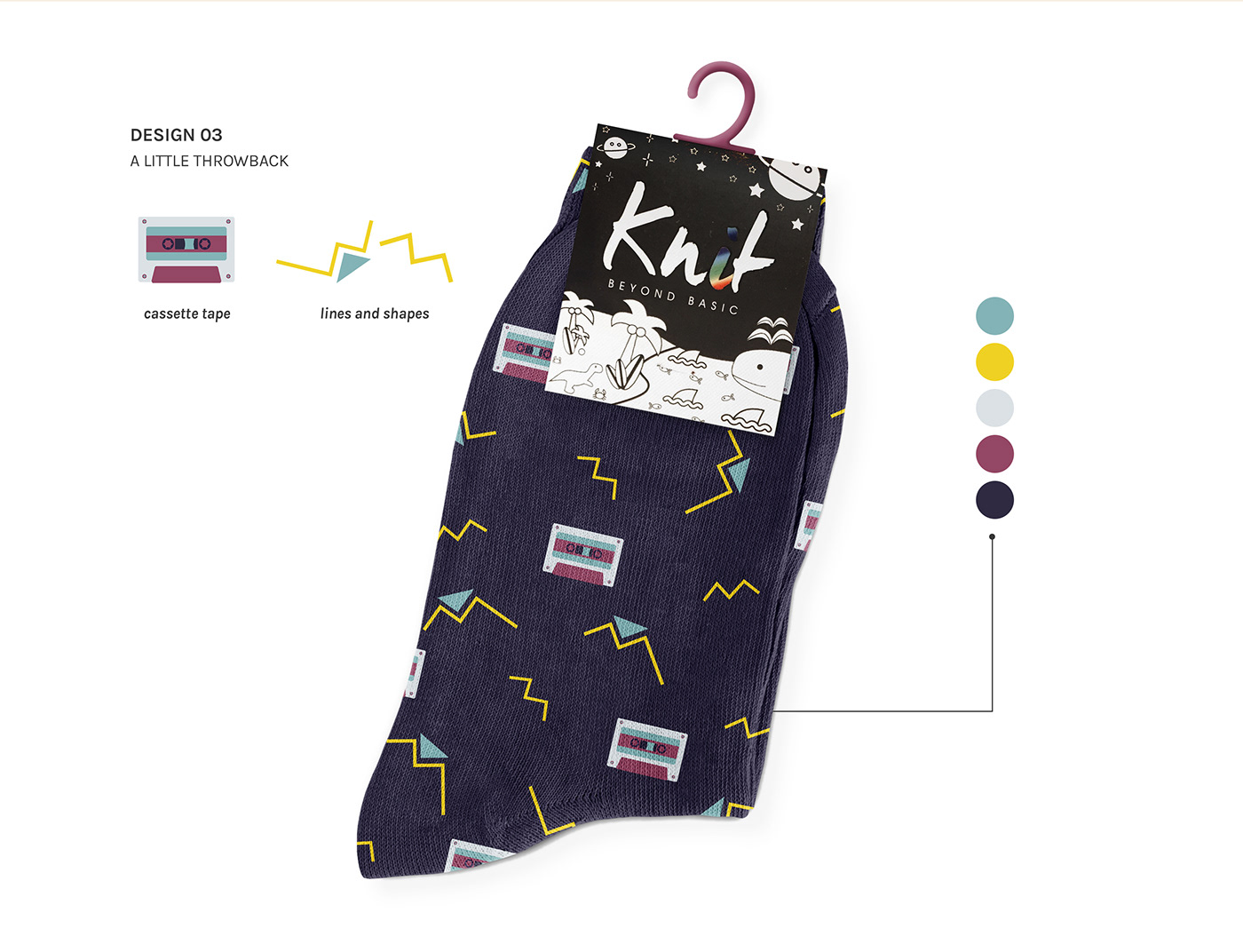 graphic design  pattern design  print design  vector art socks apparel Mockup Fashion 