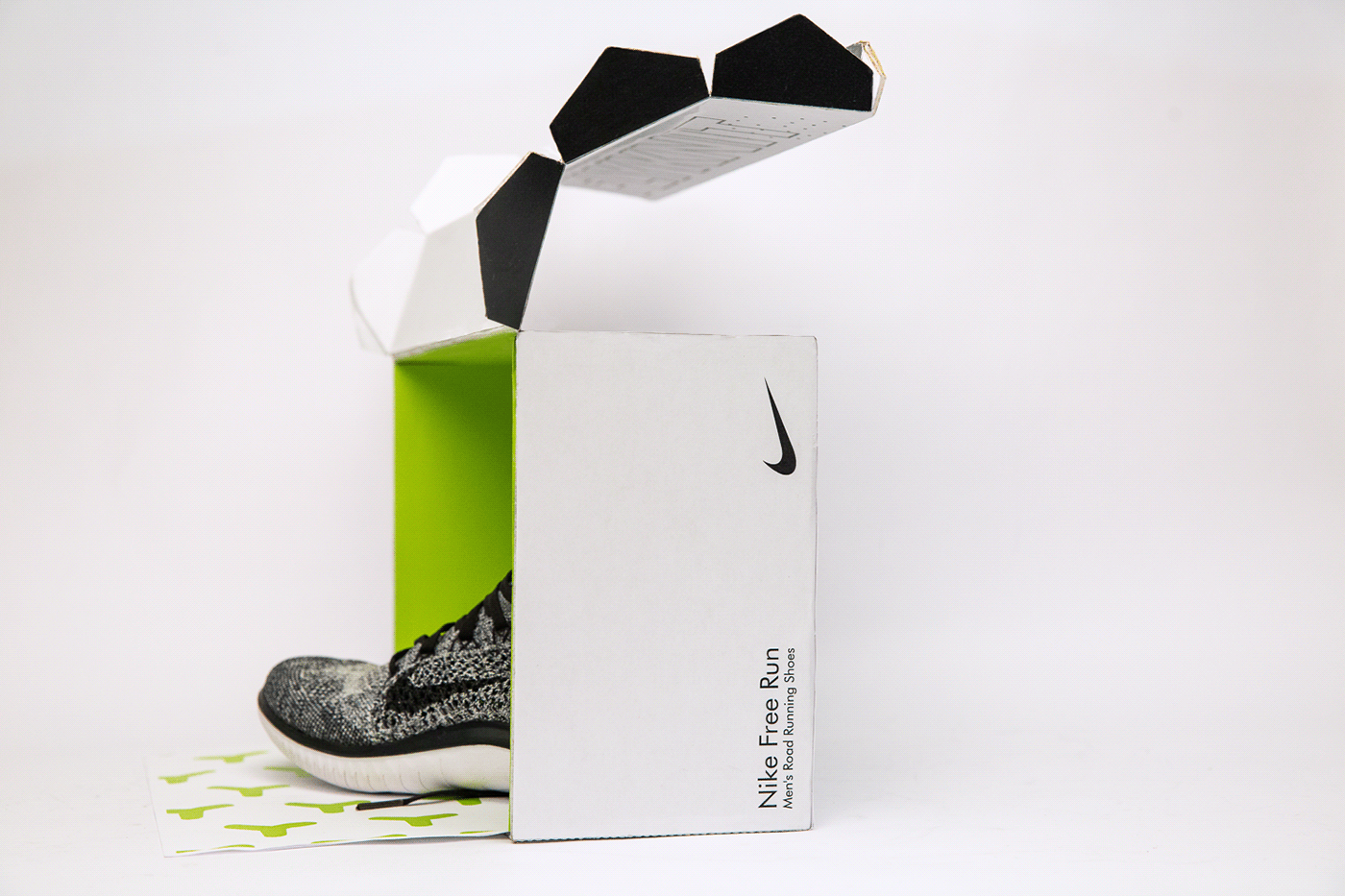 Packaging packaging design typography   box Nike package package design  product Shoe packaging