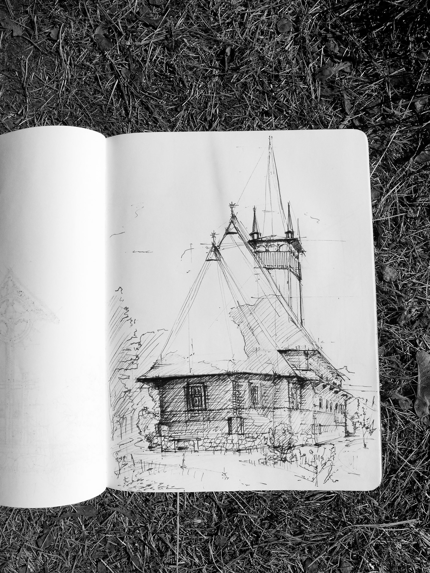 sketches drawings architectural ink black and white constanta romania samuel kostecki