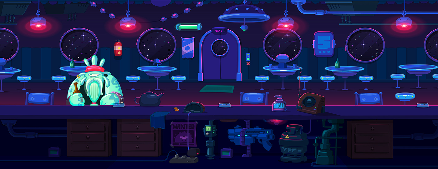 Space  aliens music sci-fi cartoon cosmic galaxy game ship star