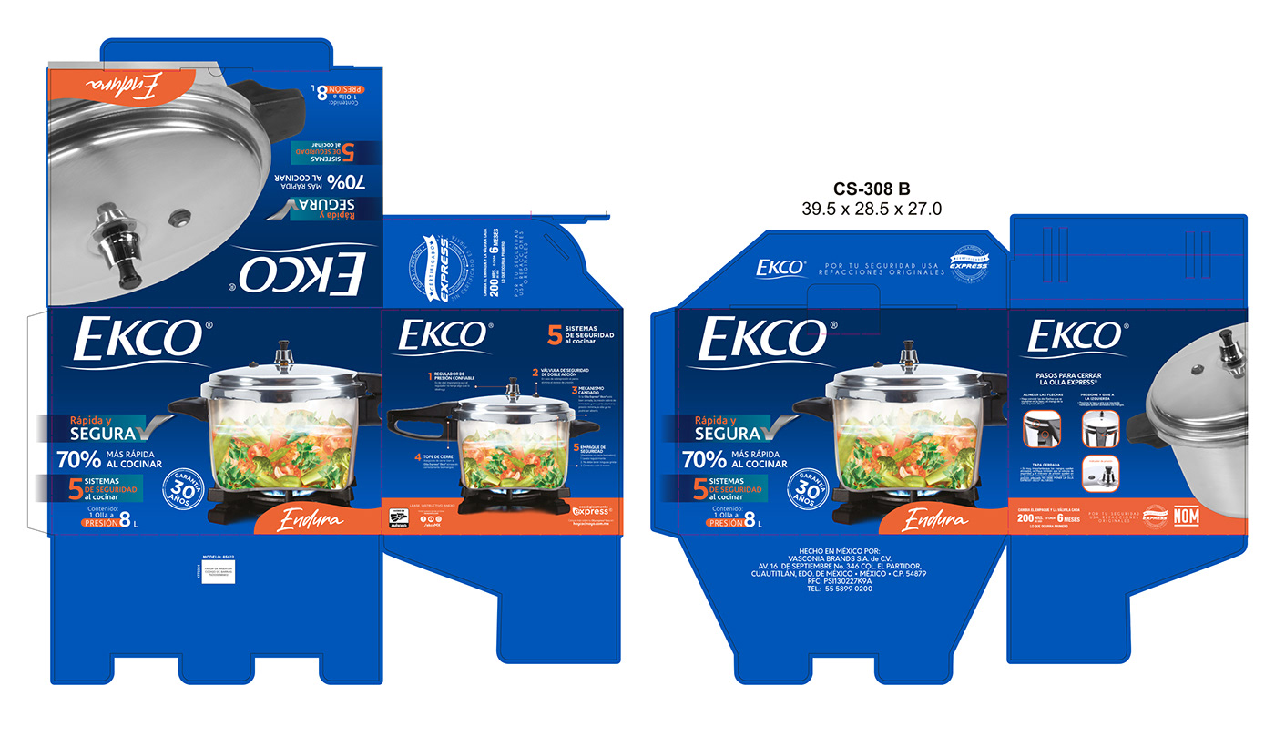 packaging design redisign rediseño Packaging Graphic Designer cookware packaging ekco