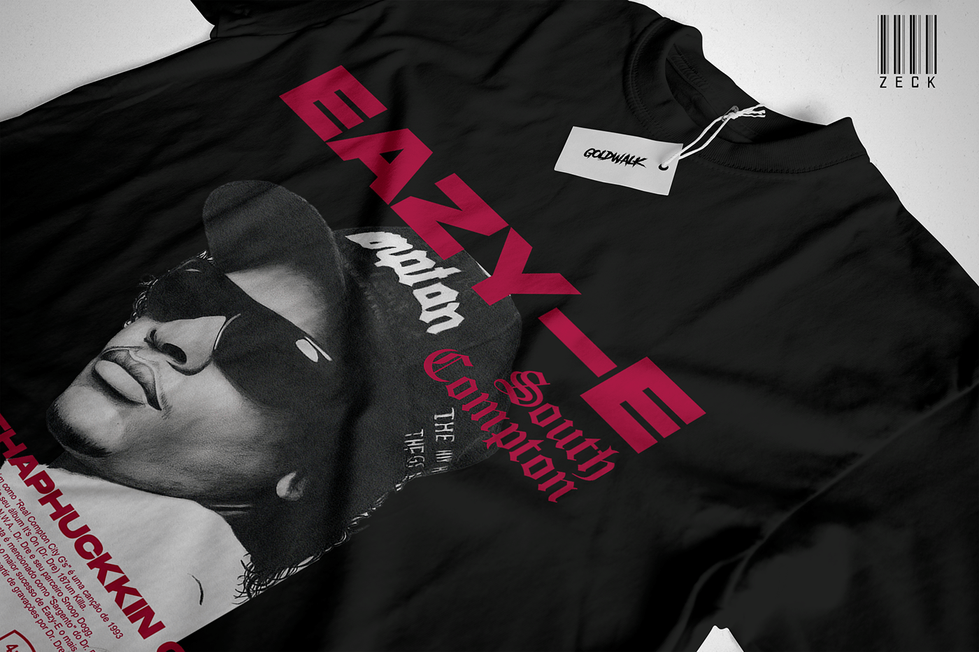 90's compton Eazy-E streetwear t-shirt