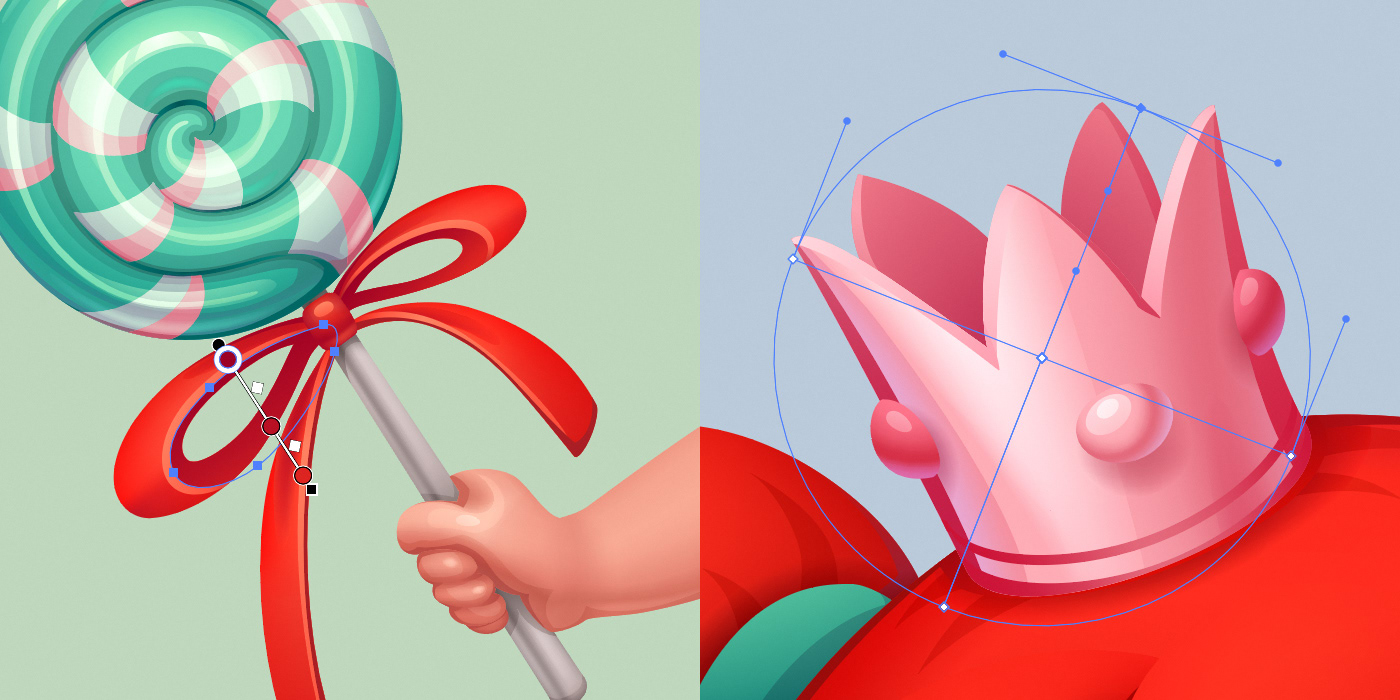 Princess baby girl Character ILLUSTRATION  vector adobe illustrator cartoon Character design  lollipop