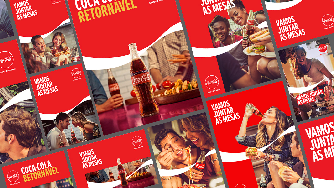 Brand activation brand guide branding  Coca-Cola identity ILLUSTRATION  merchandising pos vis