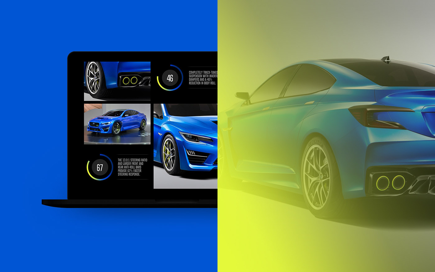 Adobe Portfolio Subaru Car Website car