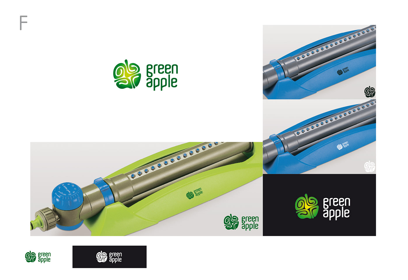 Logo for Green Apple Brand by Vladimir Shmoylov