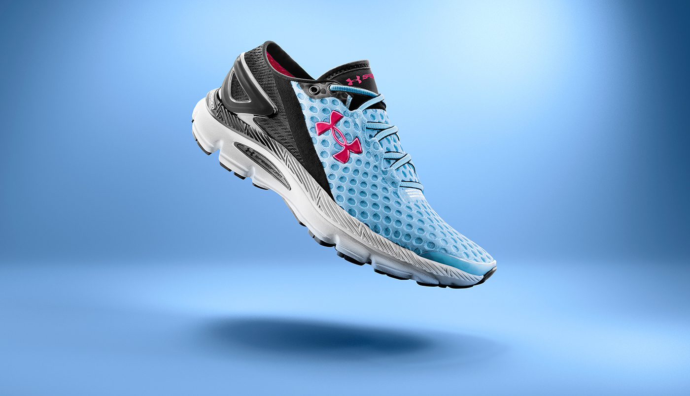retouch still life Under Armour shoes