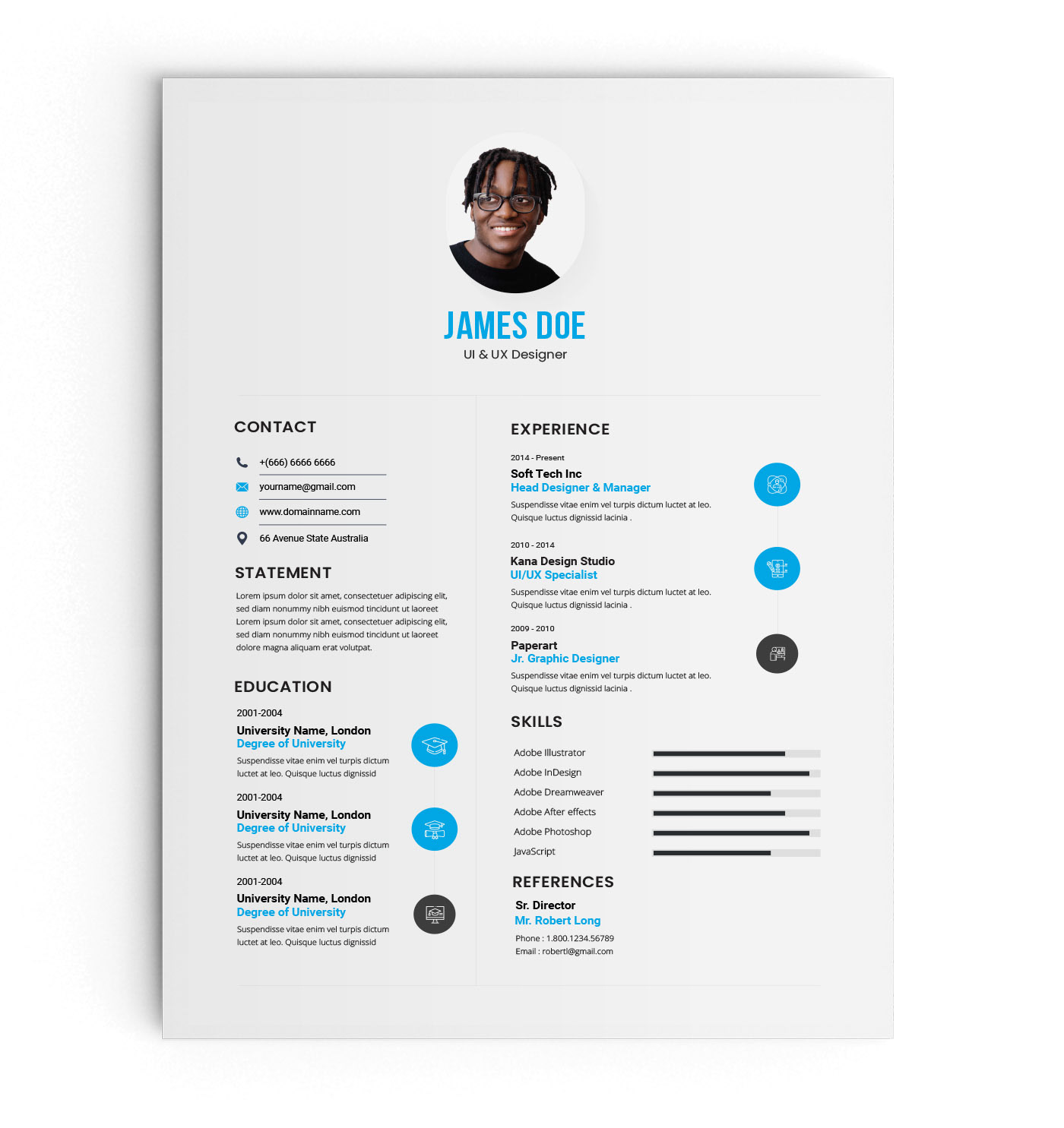 CV / RESUME elegant resume female resume infographic resume minimalist resume modern cv Modern Resume professional cv resume clean Resume CV