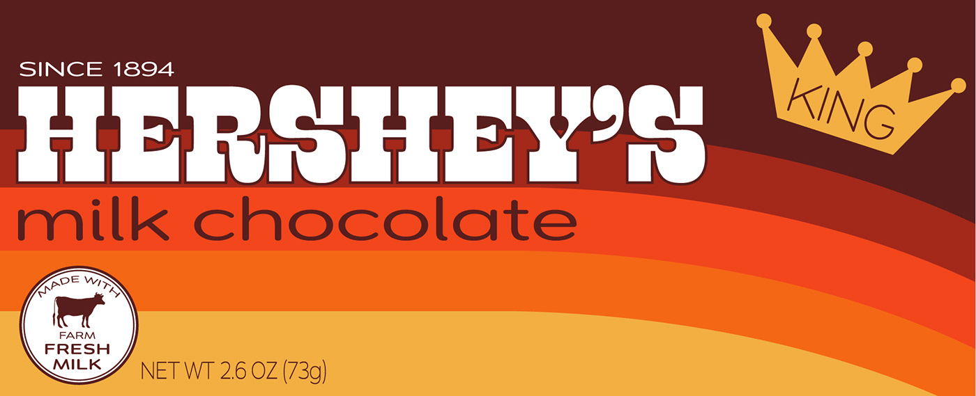 70s Candy chocolate Food  Packaging Retro student project