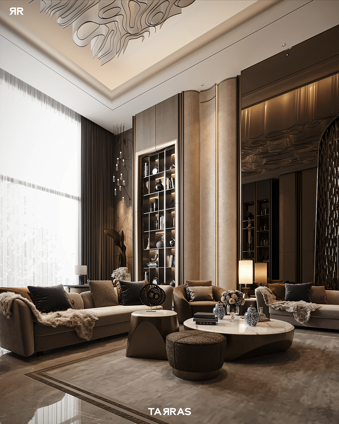 interior design  visualization architecture archviz CGI Render corona luxury elegant reception