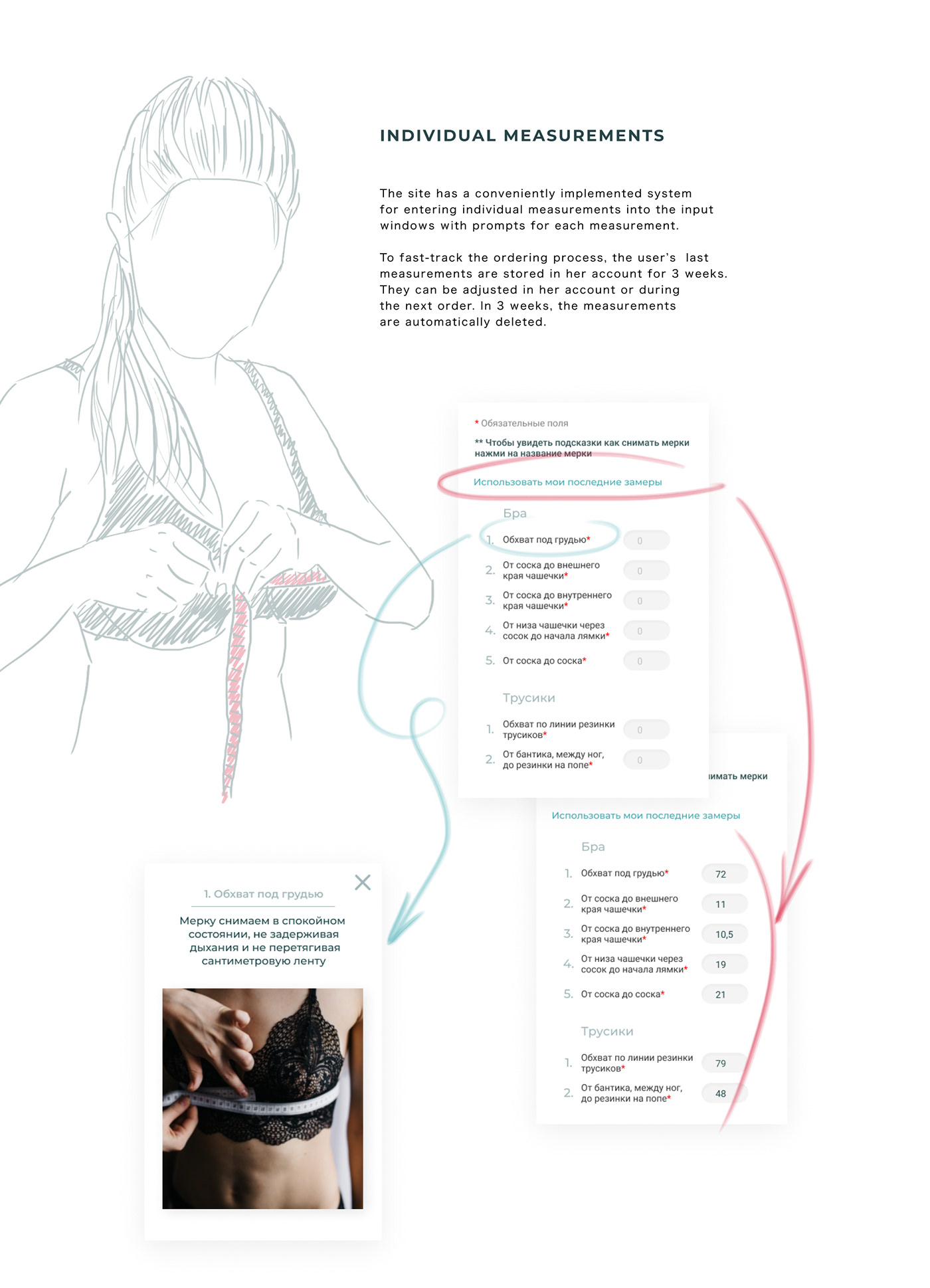 Figma inteface site UI underwear ux Webdesign