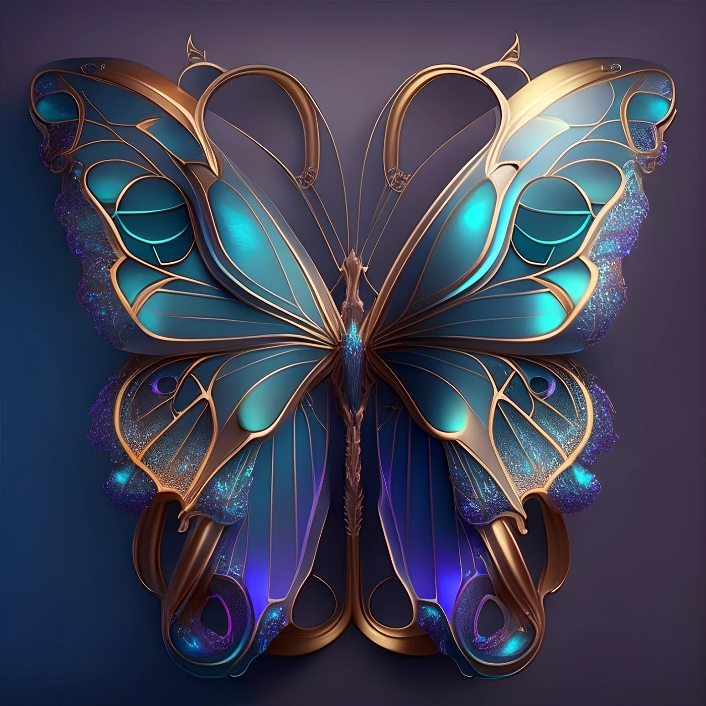 brooch butterfly design iridescent