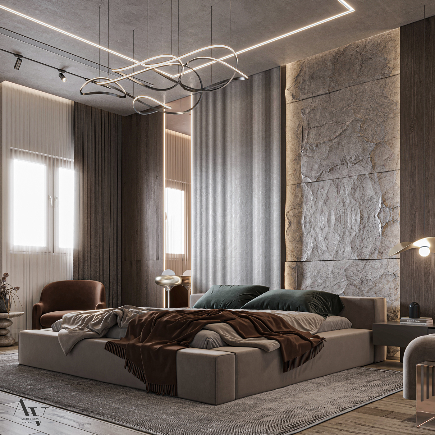 interior design  architecture Render visualization 3D modern 3ds max corona archviz CGI