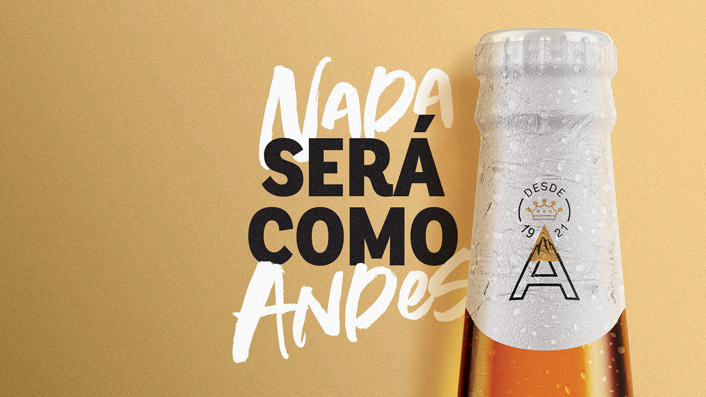 ambev Andes beer beverage brand branding  design food and beverage strategy typography  