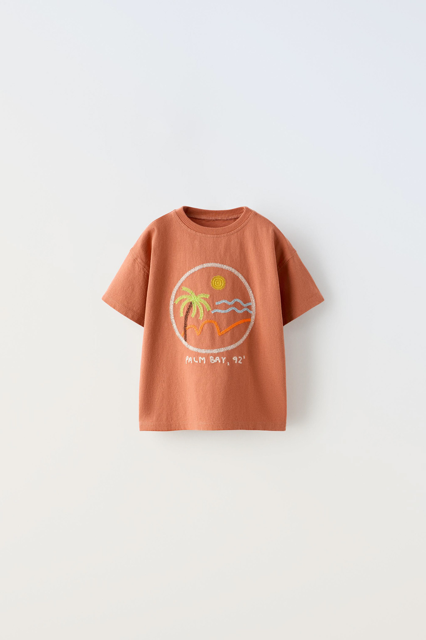 Embroidery t-shirt Island baby