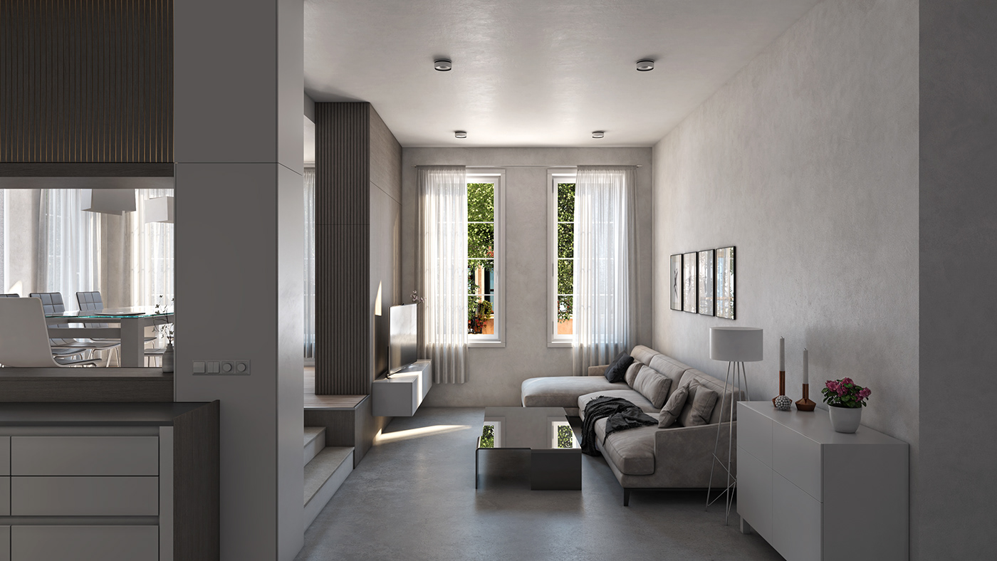 3D apartment archviz Interior Render visualization architecture CGI interior design 