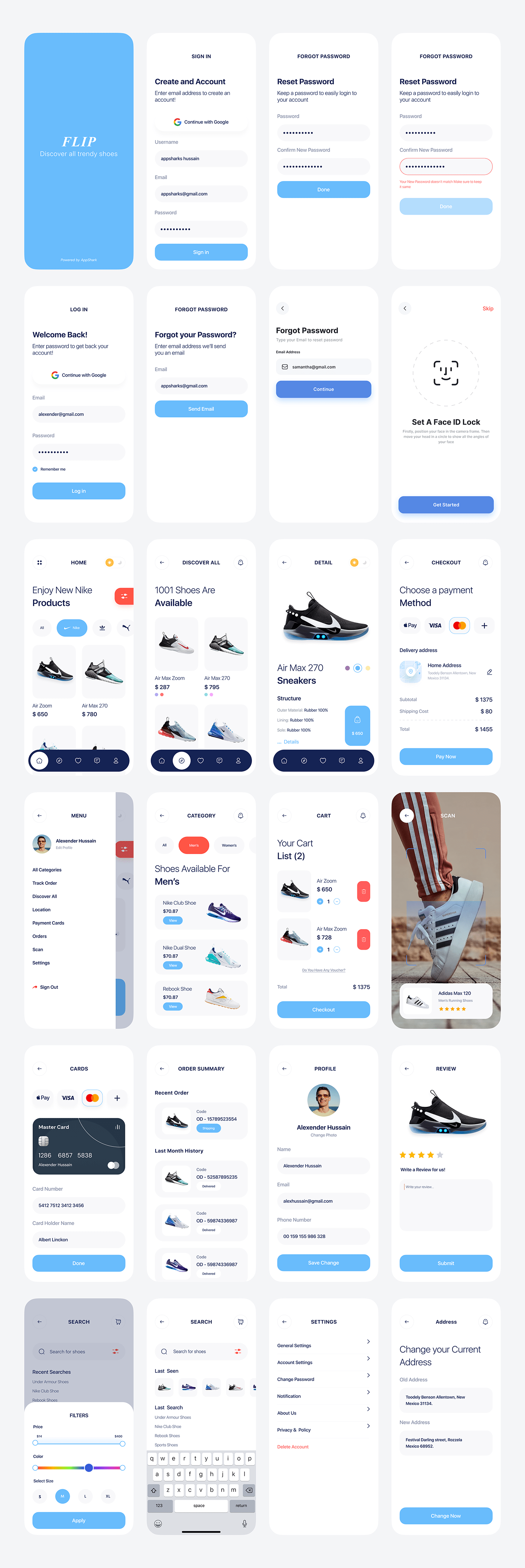 ui design UI/UX Sneaker App Ecommerce ecommerce app Ecommerce App Design Case Study Shoes selling app sneaker selling