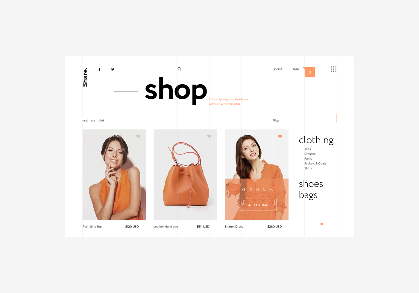online store fashion blog Web Design  ux UI