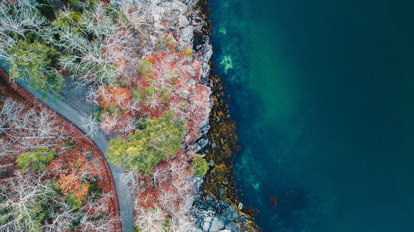 Maine Photography  Landscape art Nature drone earth adventure Travel