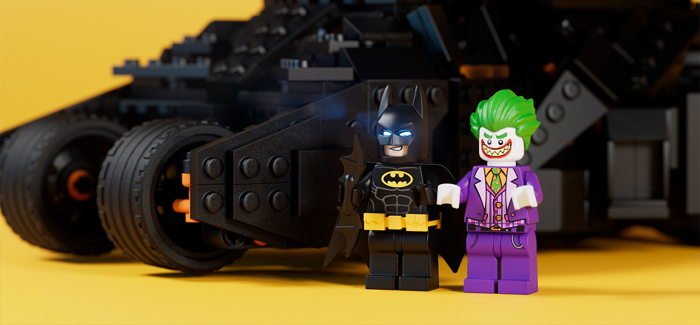 3D batman comic joker LEGO SuperHero toy villain dc Film  