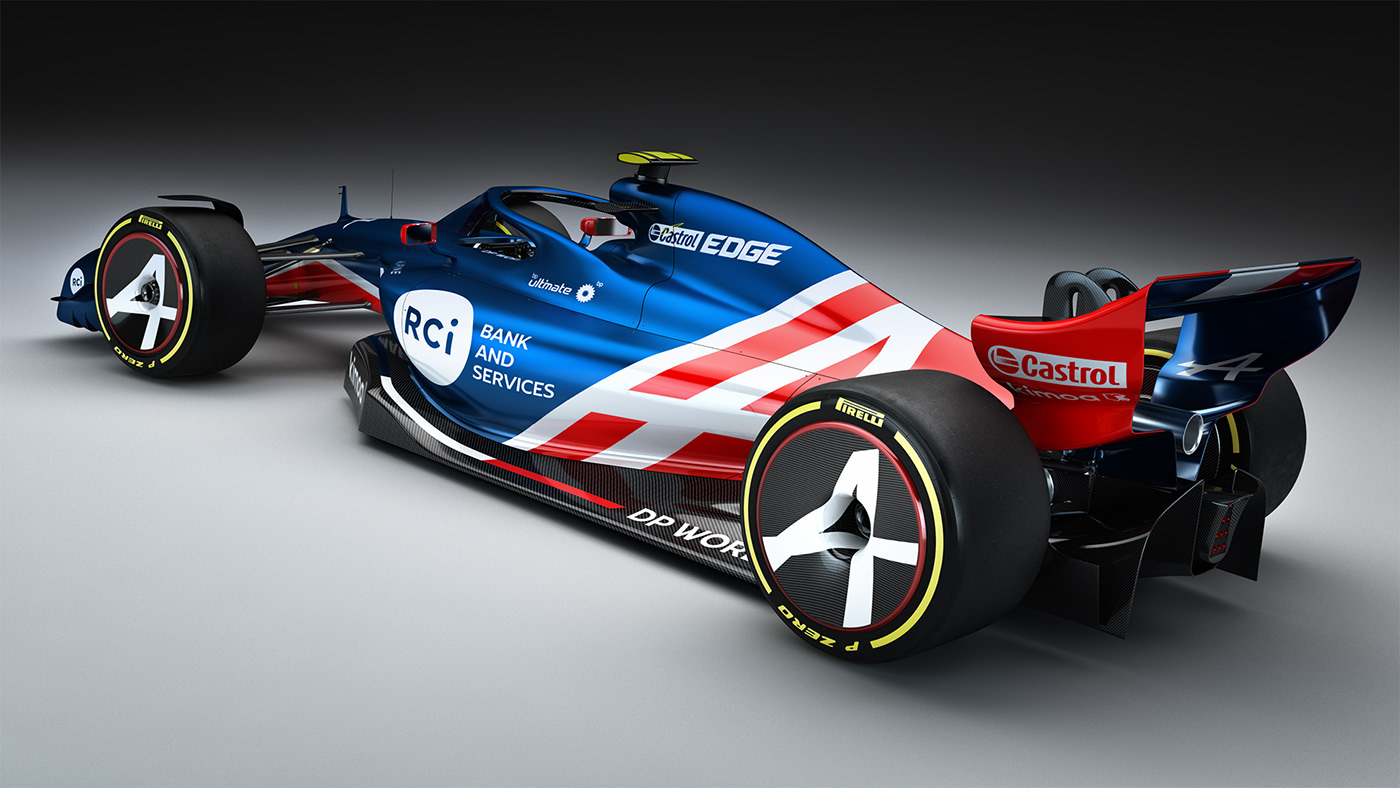 alpine f1 Formula 1 renault concept formula Livery pirelli