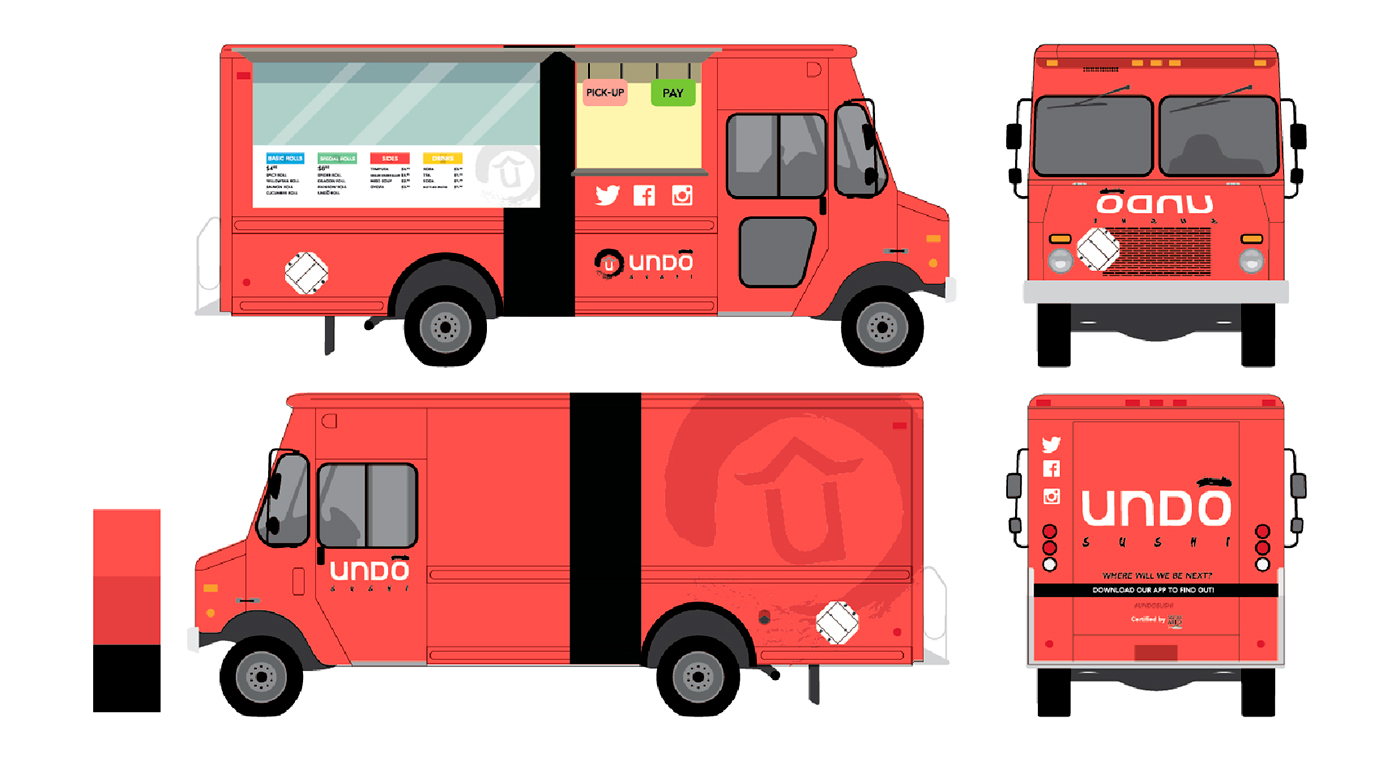 environmental design Food truck logo
