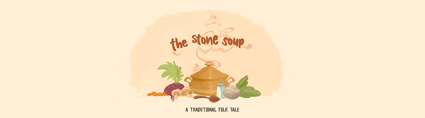Character design  children book ILLUSTRATION  Stone Soup tale children book folk tale classic tale
