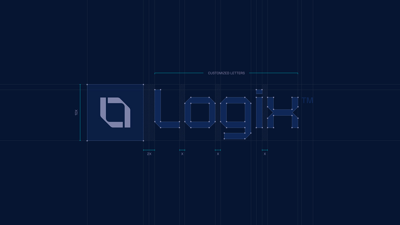 Logo grid for Logix - US based logistics and technology company