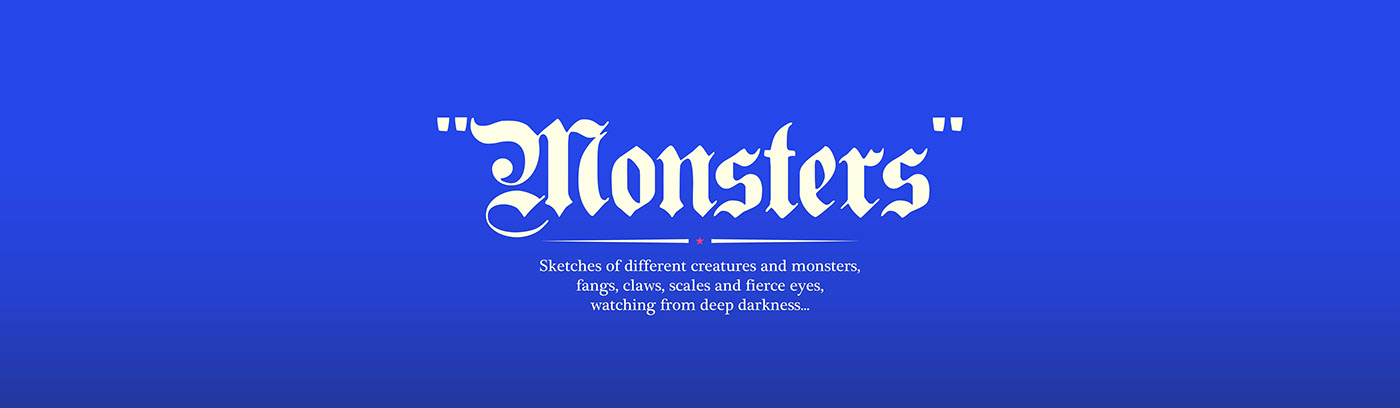 beast conceptart creature Creature Design Demons illustrations fantasy ILLUSTRATION  monsters monsters draws sketch