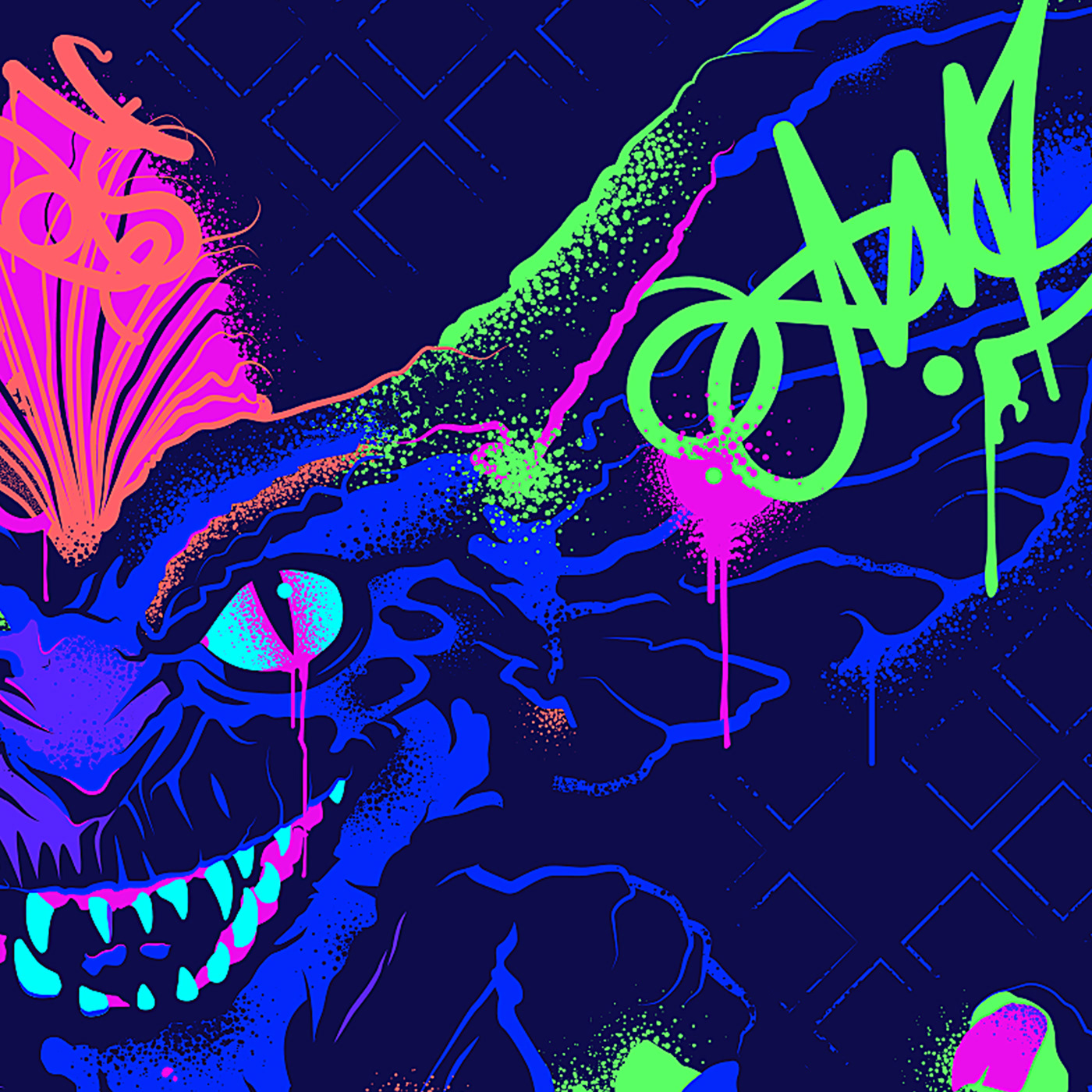 ILLUSTRATION  streetart Graffiti design graphic Illustrator vector movie horror adobe