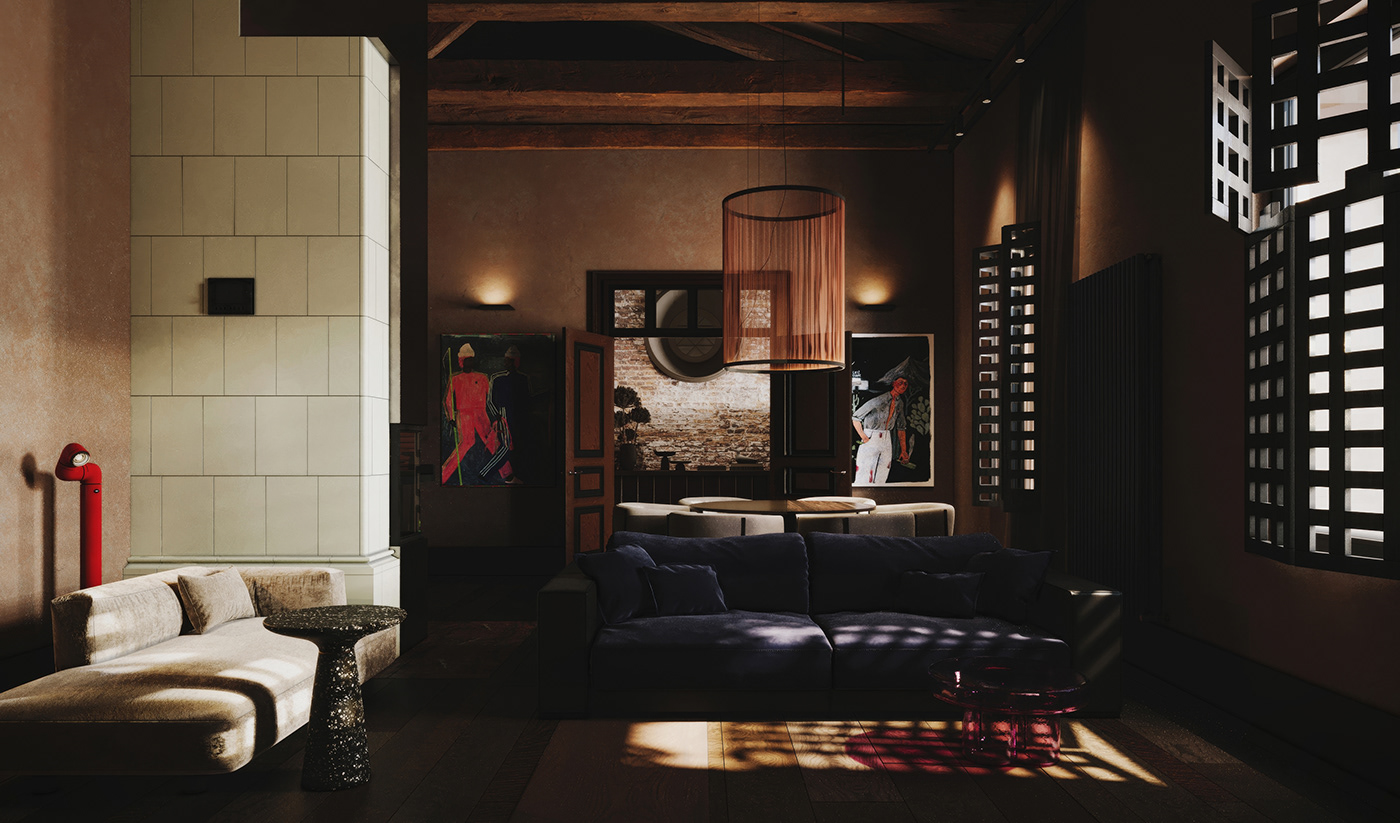indoor interior design  visualization Render archviz modern design