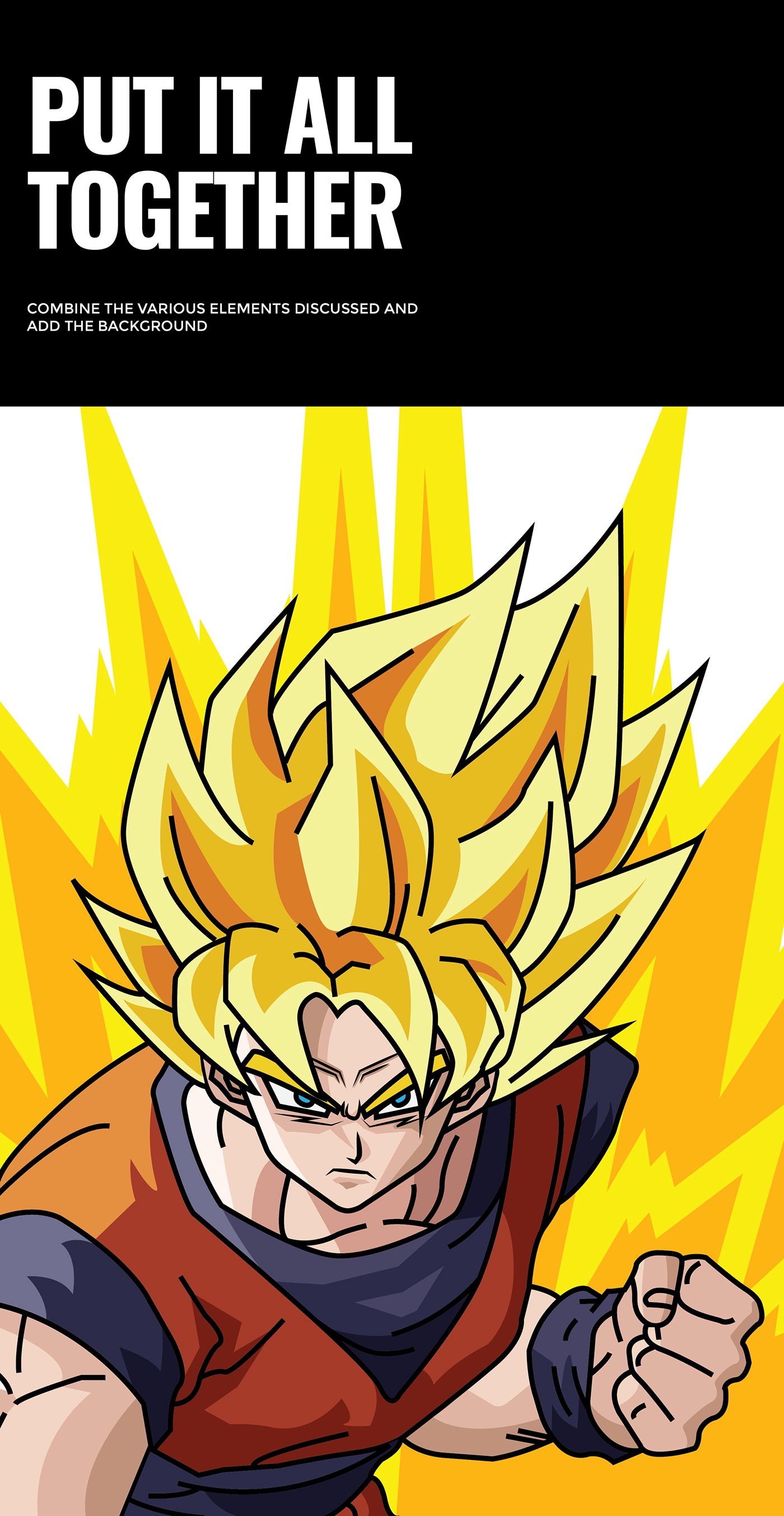 goku dragon ball dragonballZ anime saiyan super energy hair wallpaper
