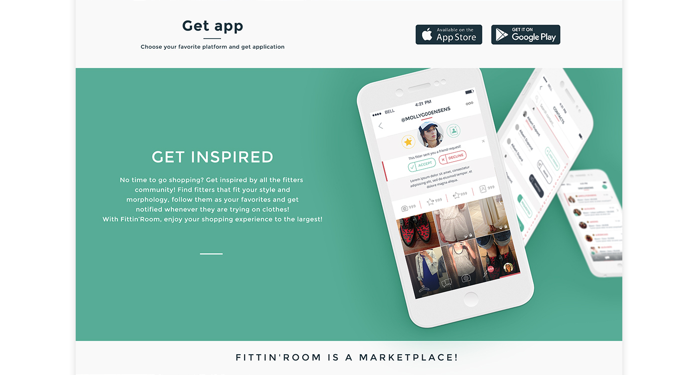 Website fittingroom Shopping color ILLUSTRATION  free mobile application shoot share shop try