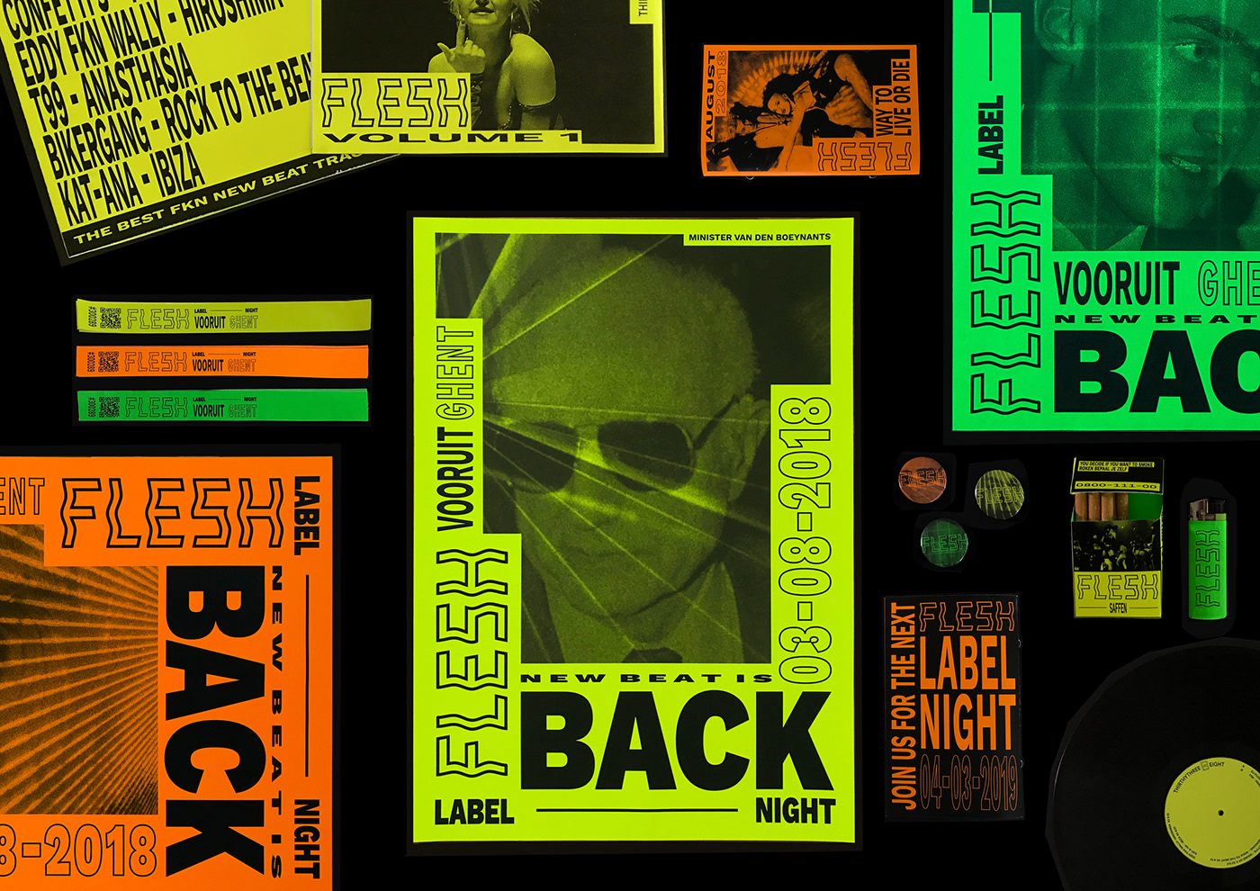 new beat music campaign branding  visual identity poster book vinyl record