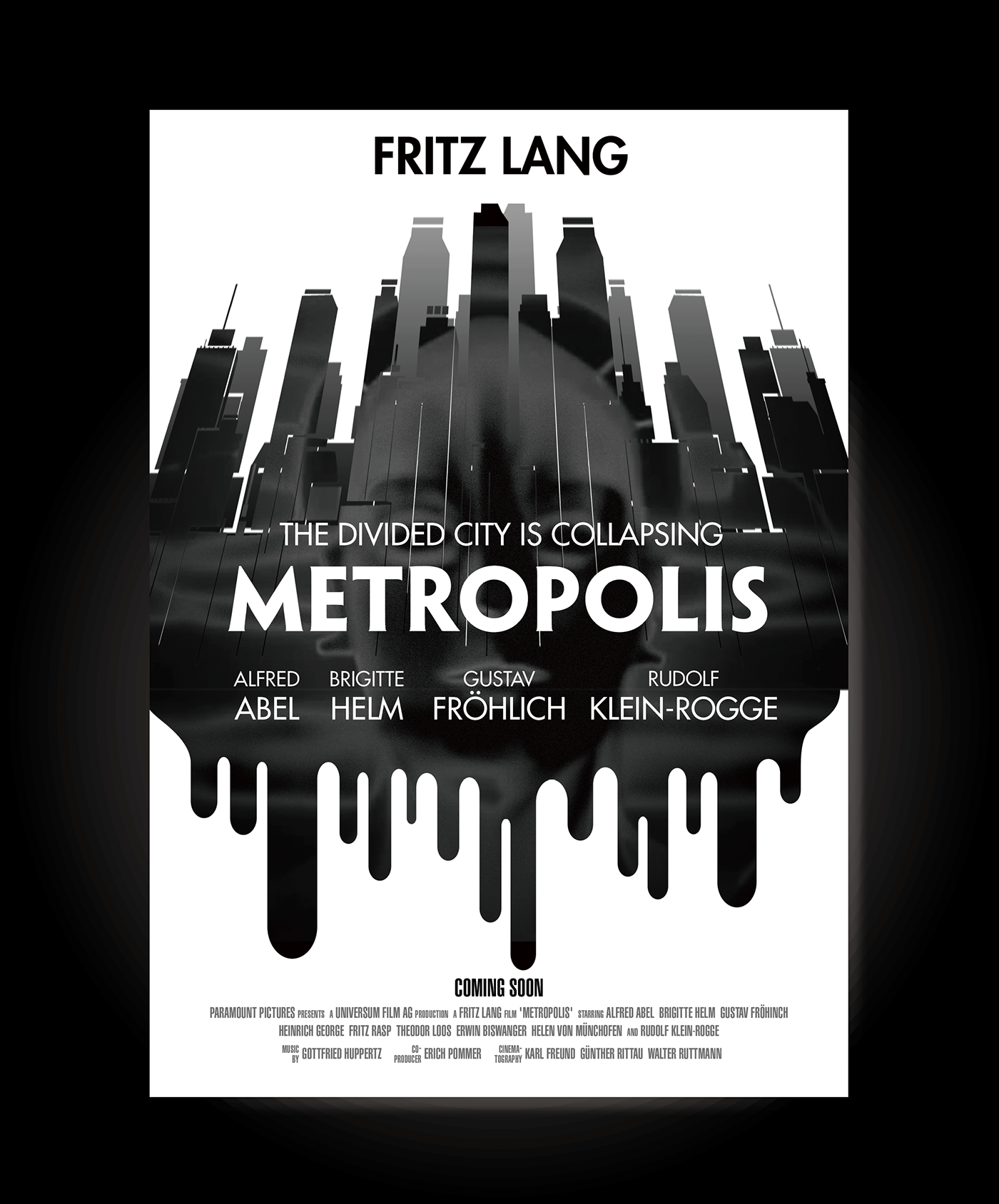 tribute Silent Film metropolis poster brochure art deco german expressionism