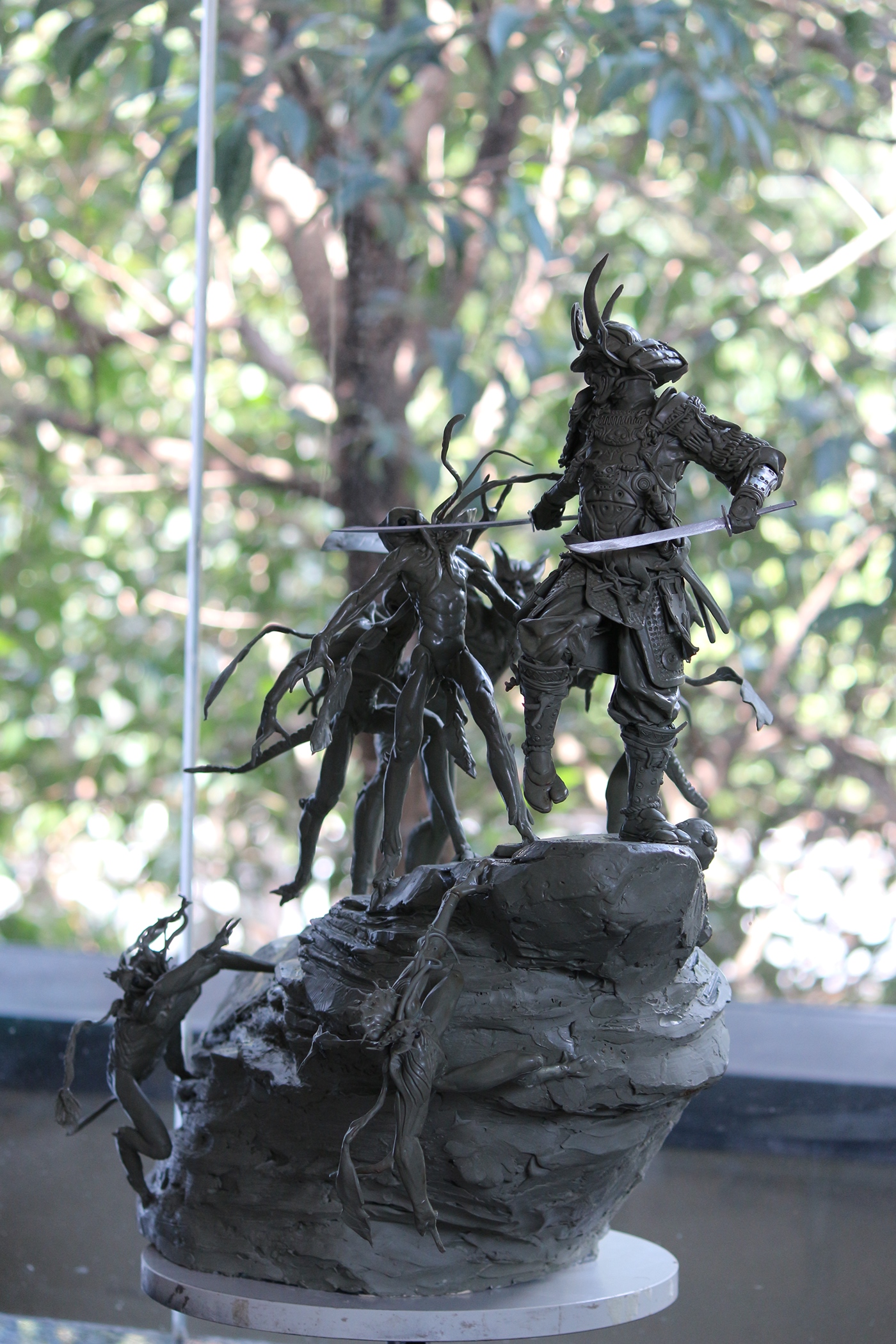 sculpture art sculptor creaturedesign Escultor design clay chavant samurai traditionalart