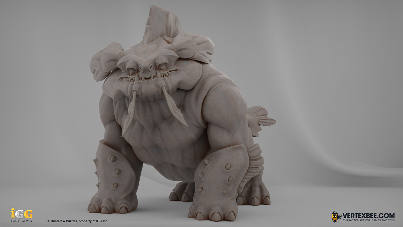 stylized Game Art mobile game 3d modeling creature cartoon
