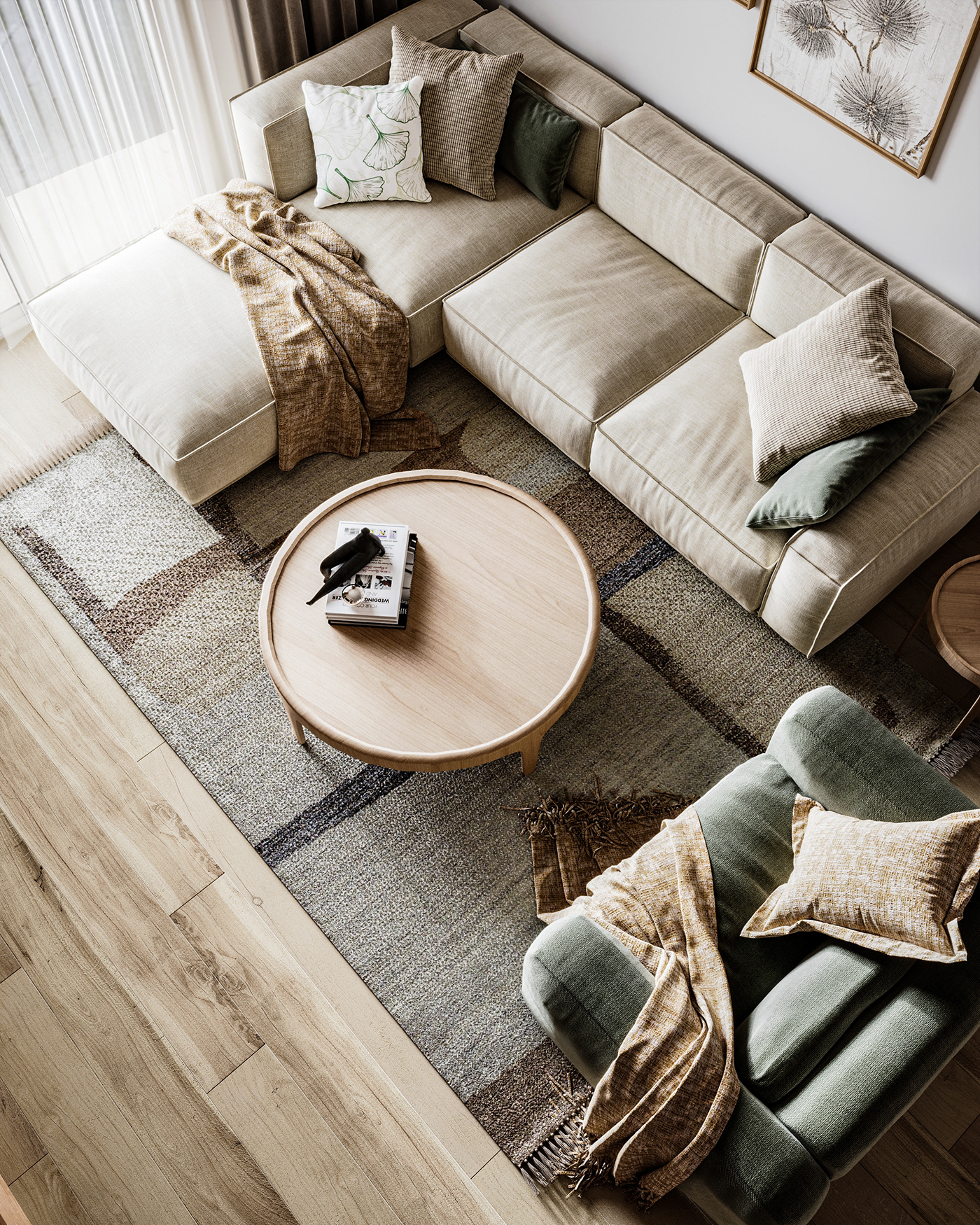 furniture interior design  visualization architecture bohemian boho style 3ds max corona Render home decor