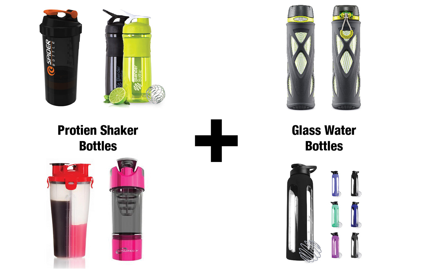 3D fitness gym jaxx sketch Water Bottle