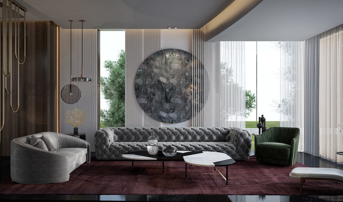interior design  Marble wood sculpture livingroom interiors home decor home design decoration luxury