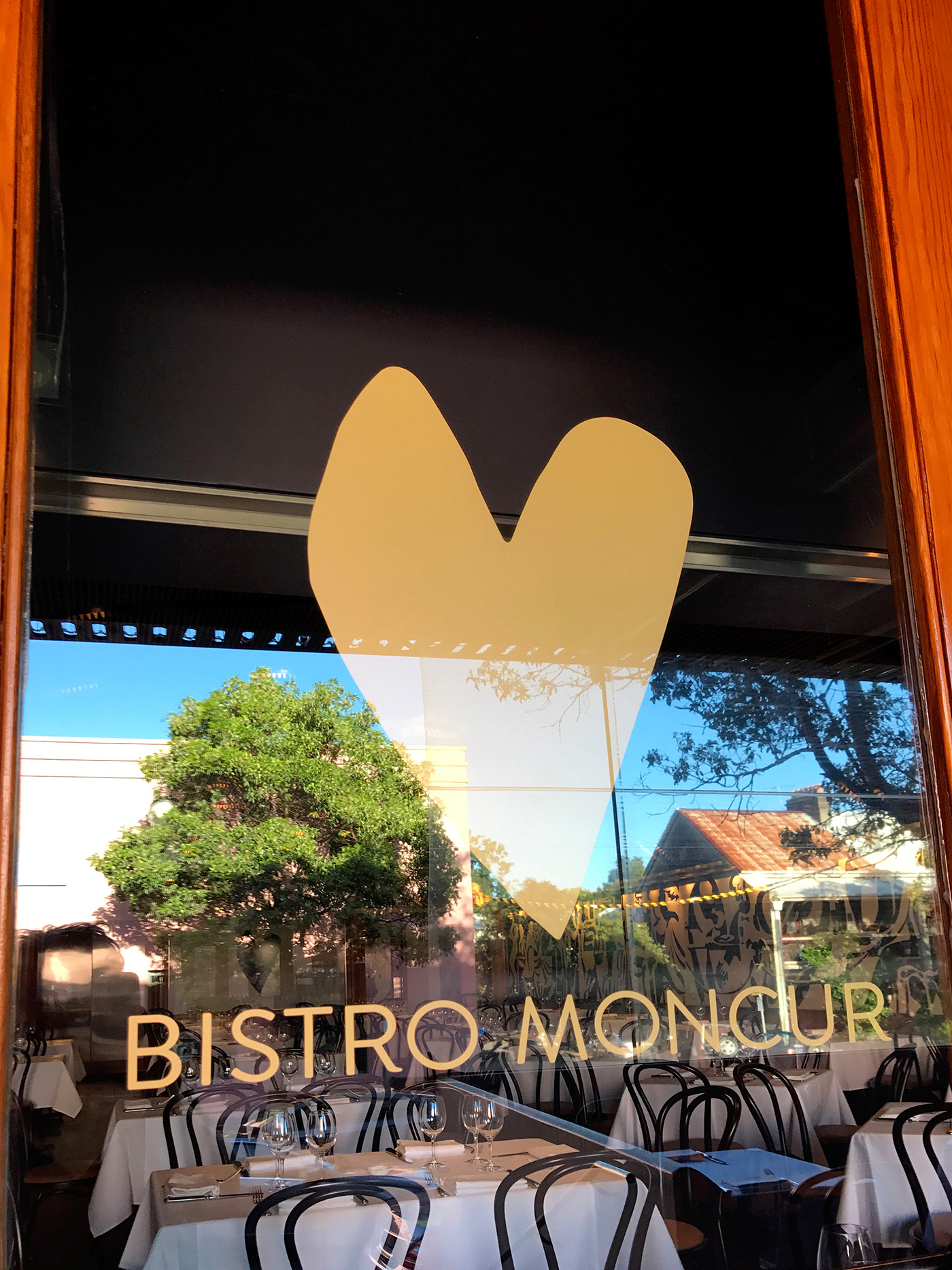 Moncur bistro Woollahra Signage