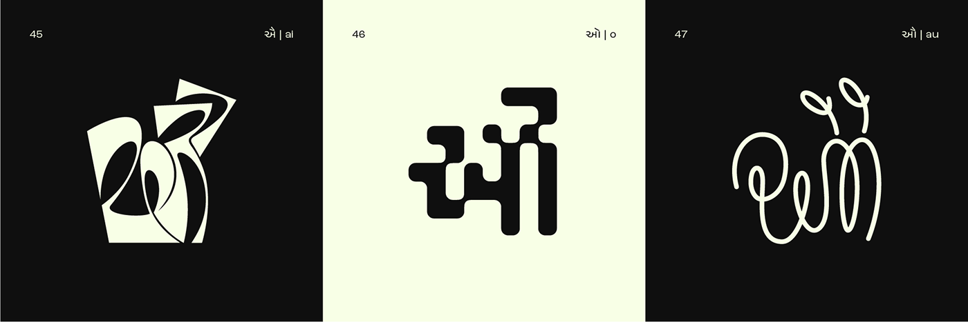 Indic Type Gujarati devanagari type design lettering type graphic design  experimental