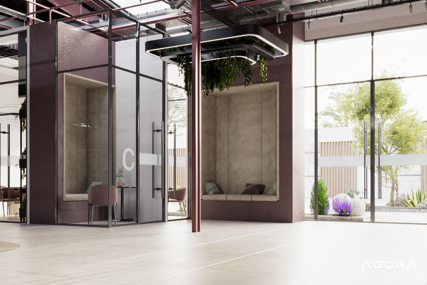 visualization modern interior design  3ds max Render vray archviz corona Office