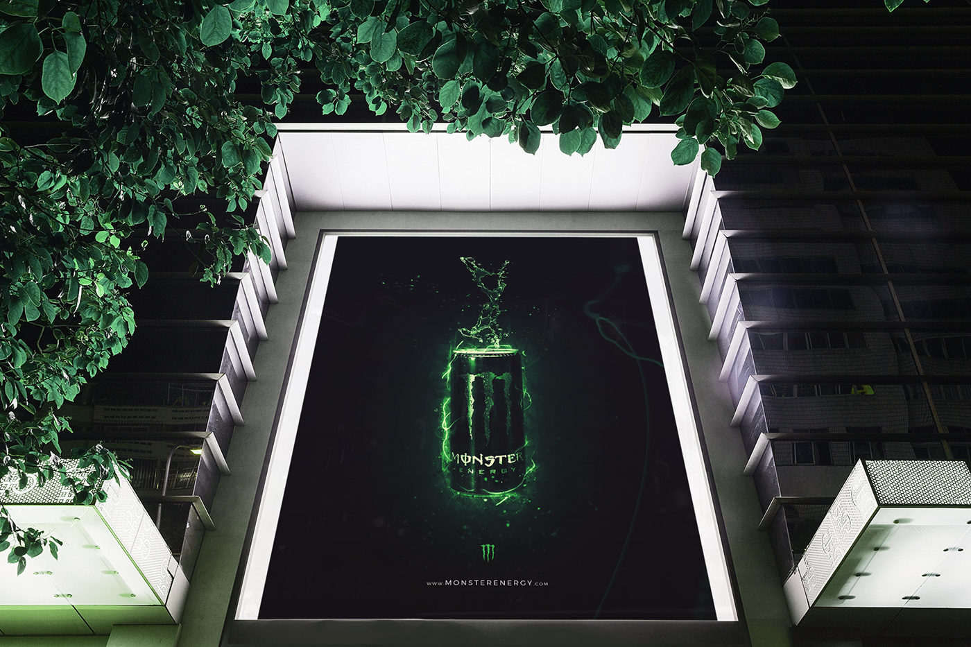 Advertising  drink monster energy Digital Art  Food 