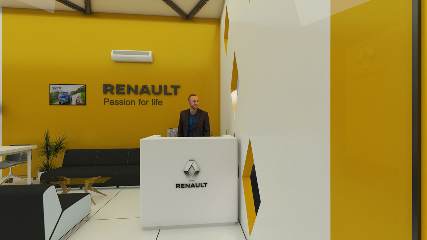 booth car Event Exhibition  modeling renault show room