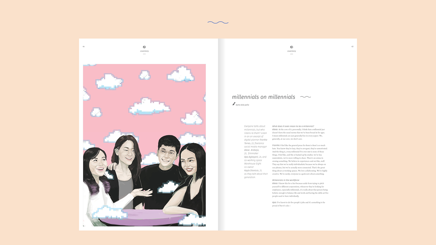 classamagazine student philippines art design pastel Advertising  magazine editorial dempsonmayuga