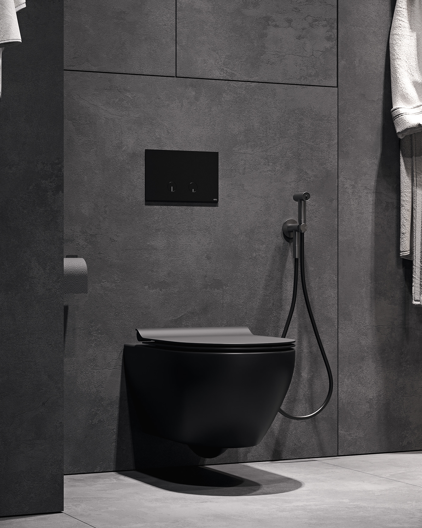 apartment bathroom black design Interior interiordesign Minimalism SHOWER