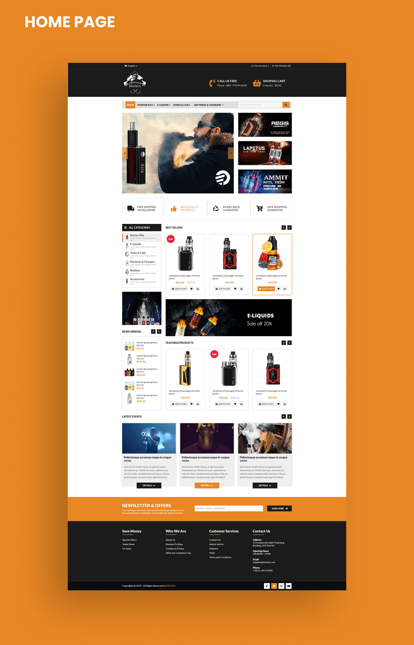 ecommerce website front-end ui design Web Design 